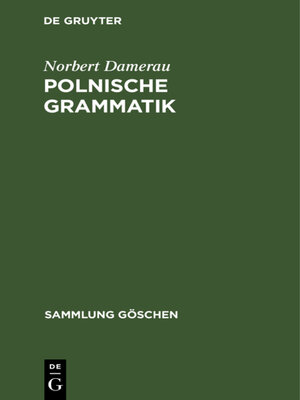 cover image of Polnische Grammatik
